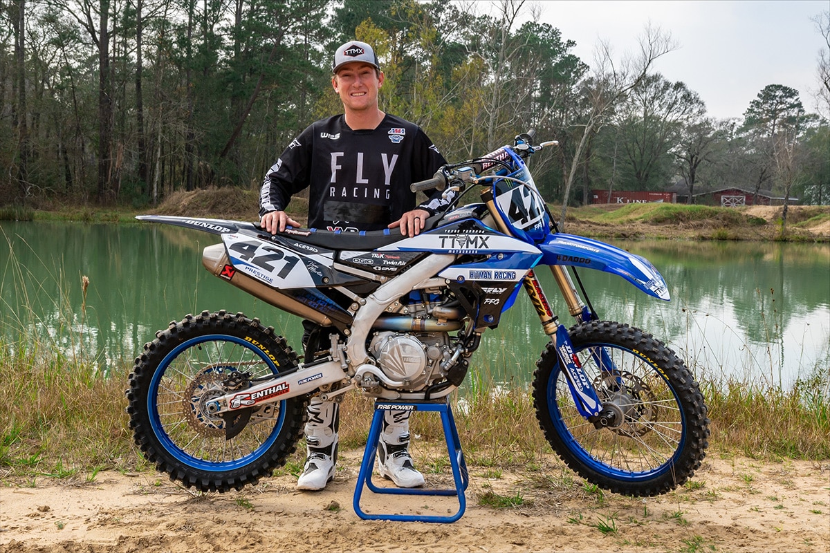 Vann Martin with his dirt bike